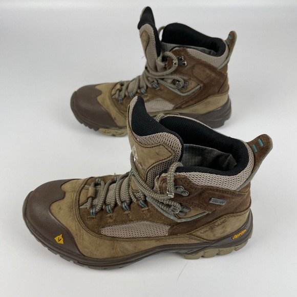 Vasque Women's Size 7.5 Hiking Trail Boots Brown Gore Tex Insulated Vibram Soles - Picture 3 of 8